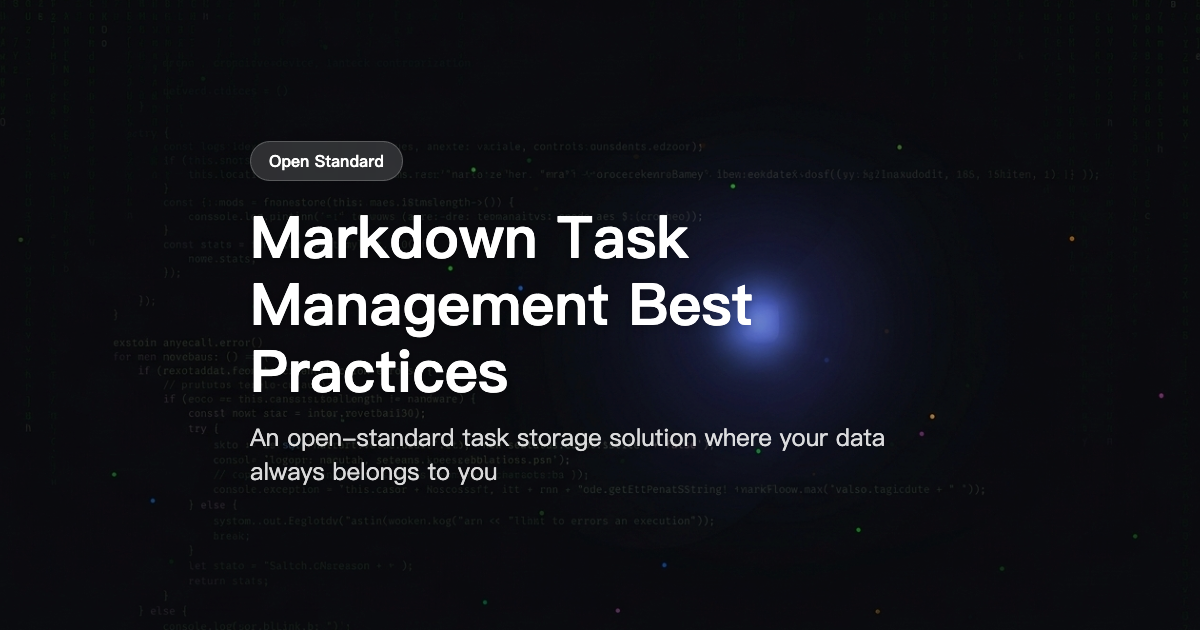 Best Practices for Managing GTD Tasks with Markdown Files
